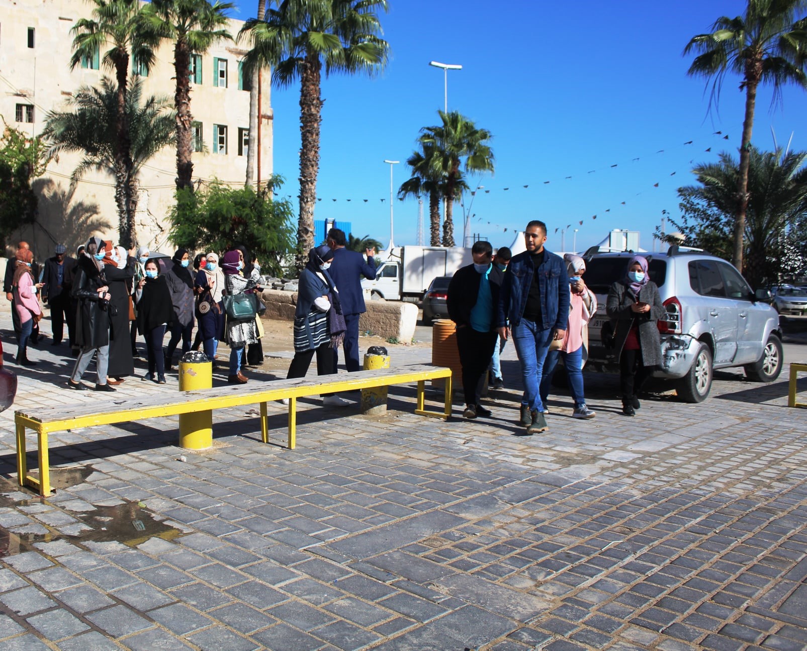 جولة تفقدية لجهاز إدارة المدينة القديمة بطرابلس لبعض المواقع في المدينة القديمة 